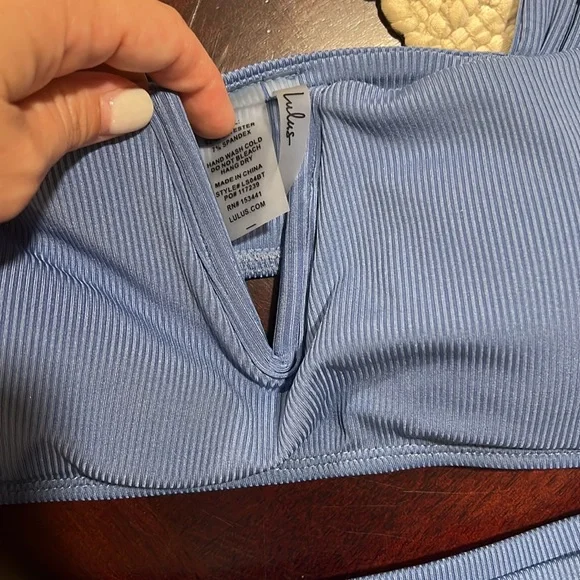 Lulu’s blue/purple high waisted bikini set! - Picture 2 of 4